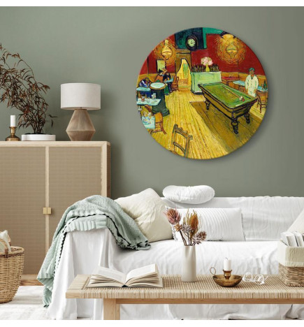 Tablou rotund - Vincent van Gogh – The Night Café