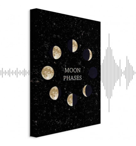 Schilderij - Lunar Cycle (1 Part) Vertical
