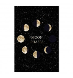 Canvas Print - Lunar Cycle (1 Part) Vertical