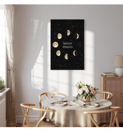 Canvas Print - Lunar Cycle (1 Part) Vertical