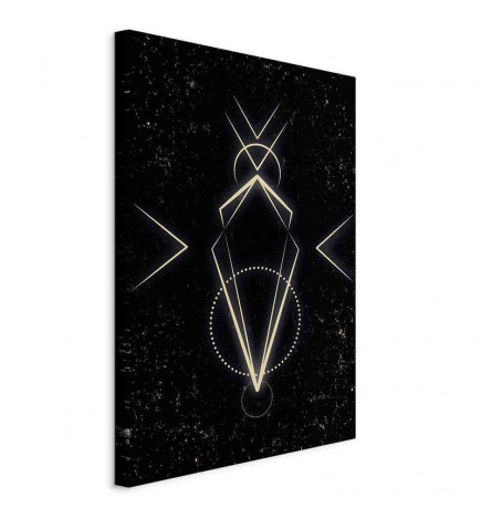 Glezna - Symmetry of Shapes (1-part) - Graphic Motif in Black Shade