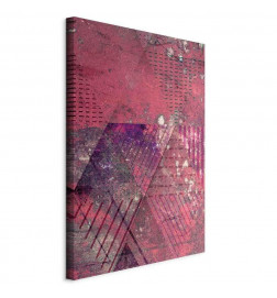 Cuadro - Crimson Abstraction (1 Part) Vertical