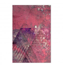 Cuadro - Crimson Abstraction (1 Part) Vertical