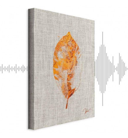 Canvas Print - Golden Flora (1 Part) Vertical