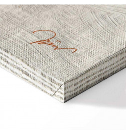 Canvas Print - Golden Flora (1 Part) Vertical