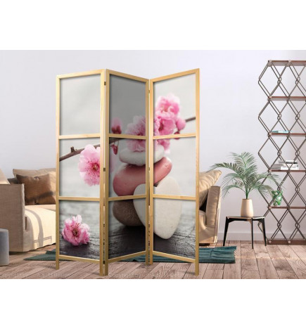Japanese Room Divider - Stones of Love I