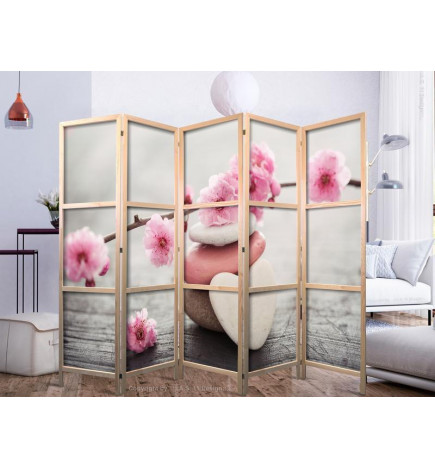 Japanese Room Divider - Stones of Love II