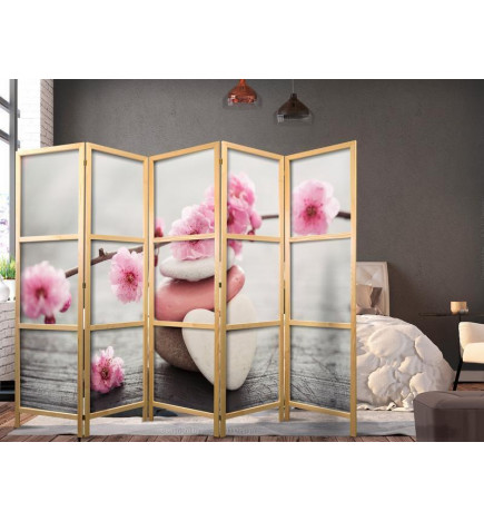 Japanese Room Divider - Stones of Love II