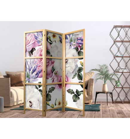 Japanese Room Divider - Floral Glade