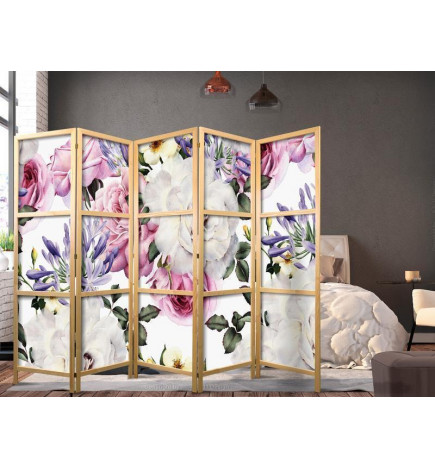 Japanese Room Divider - Floral Glade II