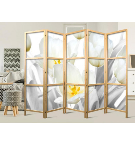 Japanese Room Divider - Luminous Tulips II