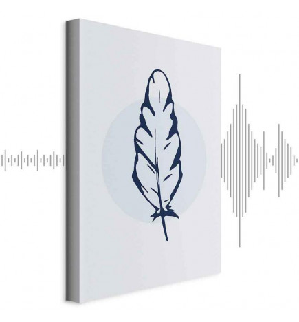 Paveikslas - Blue Feather (1 Part) Vertical