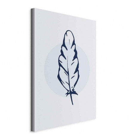 Cuadro - Blue Feather (1 Part) Vertical
