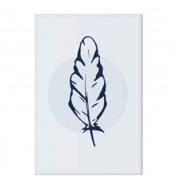 Quadro - Blue Feather (1 Part) Vertical