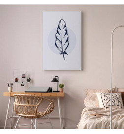 Tableau - Blue Feather (1 Part) Vertical