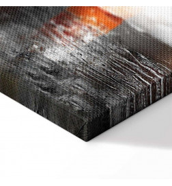 Canvas Print - Reflection of Colors (1-part) - Sunset in Painted Abstract Background