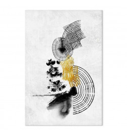 Canvas Print - Landscape With the Sun (1 Part) Vertical