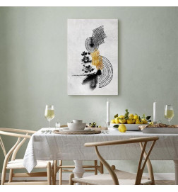 Canvas Print - Landscape With the Sun (1 Part) Vertical