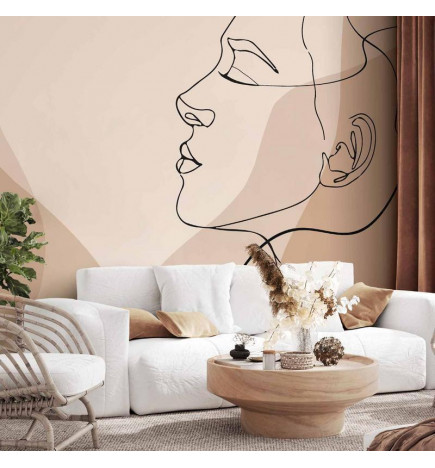 Foto tapete - Line Art - Femininity