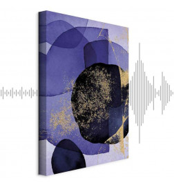 Schilderij - Purple Kaleidoscope (1 Part) Vertical