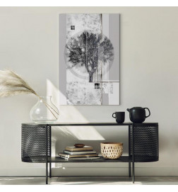 Canvas Print - Silver Tree (1 Part) Vertical