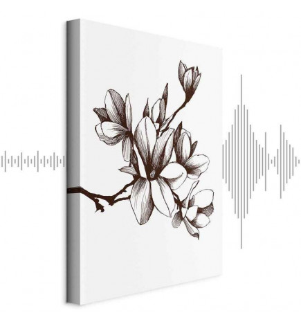 Schilderij - Renaissance Magnolias (1 Part) Vertical