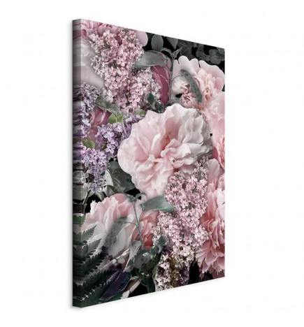 Quadro - Among Flowers (1-part) - Blooming Plants in Natures Colors