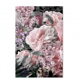 Schilderij - Among Flowers (1-part) - Blooming Plants in Natures Colors