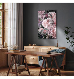 Leinwandbild - Among Flowers (1-part) - Blooming Plants in Natures Colors