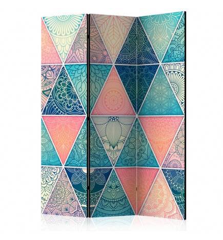124,00 € 3-teiliges Paravent - Oriental Triangles [Room Dividers]