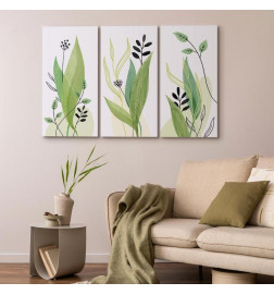 Schilderij - Green Day (3 Parts)