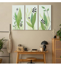 Schilderij - Green Day (3 Parts)