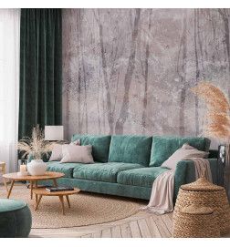 Wall Mural - Eternal forest - landscape with winter landscape in cool colours