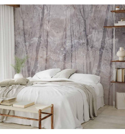 Wall Mural - Eternal forest - landscape with winter landscape in cool colours