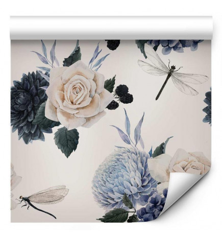 Papel de parede - Roses and Hydrangeas