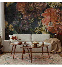 Mural de parede - Retro Flowers - First Variant
