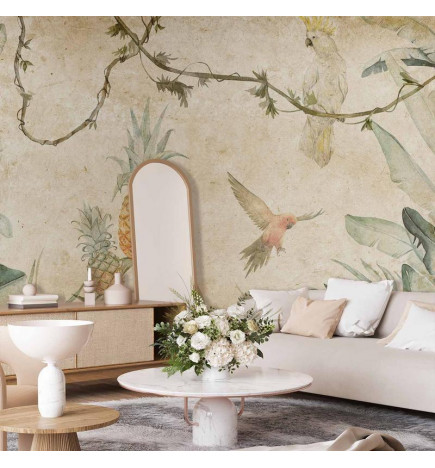 Wall Mural - Parrots in the Jungle