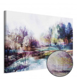 Leinwandbild - World in Paints (1 Part) Wide