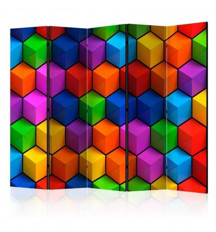 Biombo - Colorful Geometric Boxes II [Room Dividers]