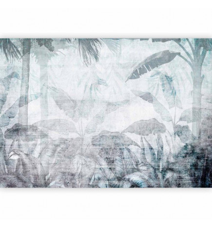 Fototapeet - Vanishing jungle - landscape of exotic nature in blue tones