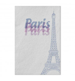 Cuadro - Paris in Watercolours (1 Part) Vertical