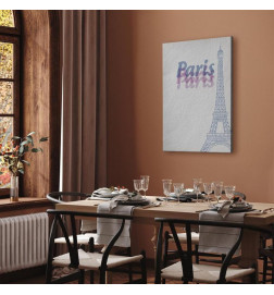 Paveikslas - Paris in Watercolours (1 Part) Vertical