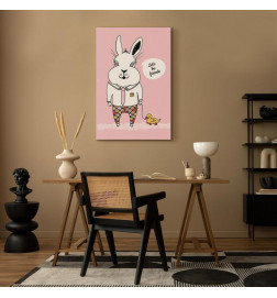 Leinwandbild - Rabbits Friend (1 Part) Vertical