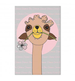 Tablou - Happy Llama (1 Part) Vertical