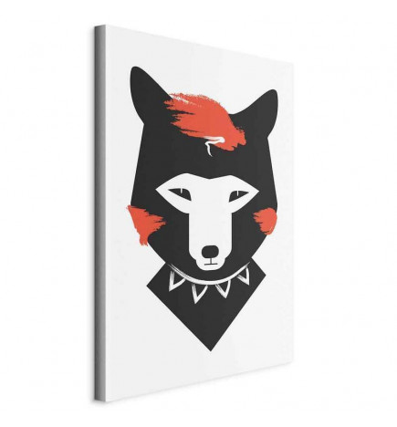 Canvas Print - Polite Fox (1 Part) Vertical