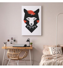 Leinwandbild - Polite Fox (1 Part) Vertical