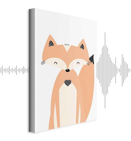 Cuadro - Happy Fox (1 Part) Vertical