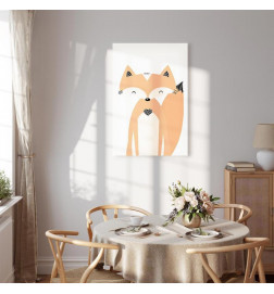 Tableau - Happy Fox (1 Part) Vertical