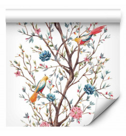 Wallpaper - Birds on a Flowering Twig