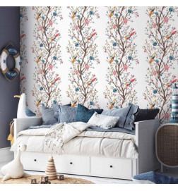 Wallpaper - Birds on a Flowering Twig